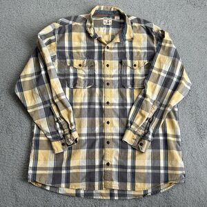 Red Head Flannel Shirt Mens Adult 2 XT Multicolor Plaid Button Up Long Sleeve